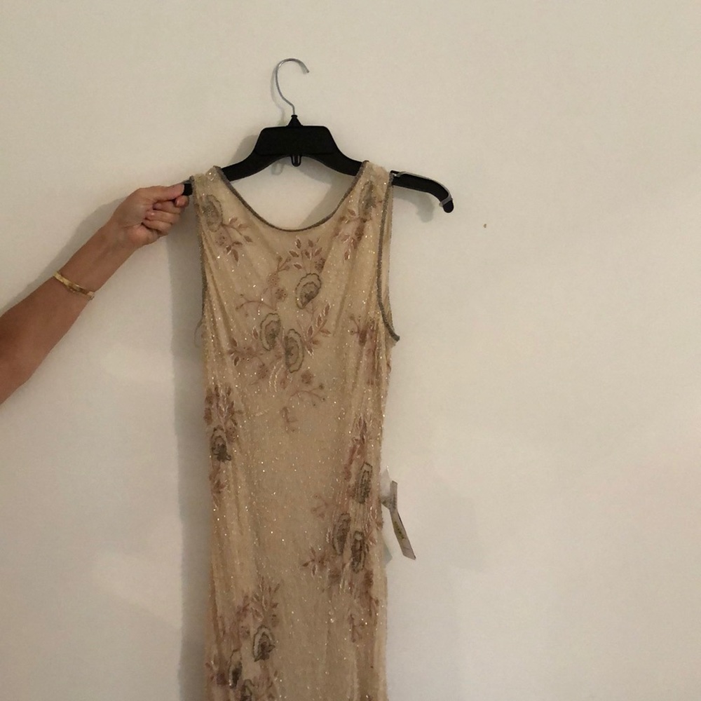 Floor length beaded gown - vintage